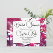 水彩ピンク春フローラ |花の木 招待状 (スタンド正面)