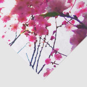 水彩ピンク春フローラ |花の木 薄葉紙 (詳細)