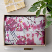 水彩ピンク春フローラ |花の木 薄葉紙 (ギフト)