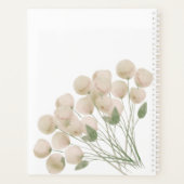 水彩ピンク淡い色の花模様週間プランナー プランナー手帳 (裏面)