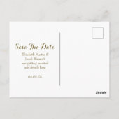 水彩ピンク牡丹フローラ保存日 ポストカード (裏面)