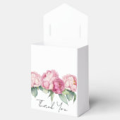 水彩ピンク花模様ピンク牡丹ピンクバラ フェイバーボックス (オープン)