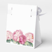 水彩ピンク花模様ピンク牡丹ピンクバラ フェイバーボックス (裏面サイド)