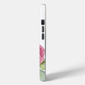 水彩ピンク花模様ピンク牡丹ピンクバラ Case-Mate iPhoneケース (裏面 / 左)