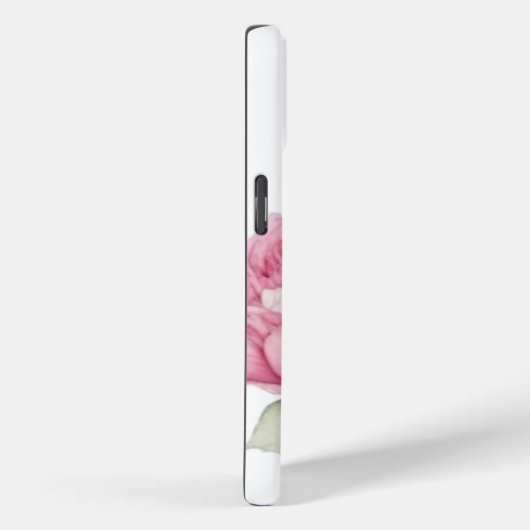 水彩ピンク花模様ピンク牡丹ピンクバラ Case-Mate iPhoneケース (裏面 / 右)