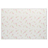 水彩ピンク赤いバラの手絵を描 ファブリック (ヤード)