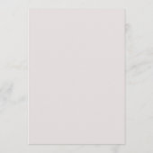 水彩ピンク金ゴールドホワイトグレーエレガントな結婚式 招待状 (裏面)