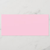 水彩ピンク金ゴールド4x9フラットメニューカード メニュー (裏面)