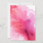 水彩ピンク2019卒業パーティー招待状 招待状 (裏面)