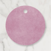 水彩ピンク&アクアガールベビーシャワー フェイバータグ (裏面)