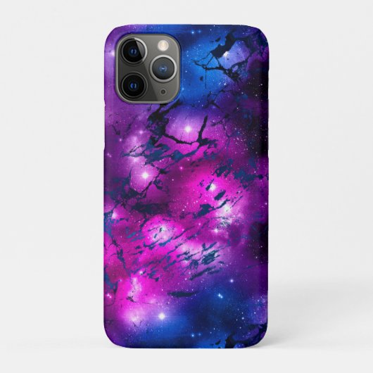 水彩ピンク、パープル & ブルー マーブル ギャラクシー Case-Mate iPhoneケース (裏)