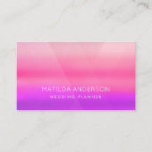水彩ピンク モダン 名刺 (正面)