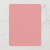 水彩ピングラデーションク個人用文房具 ノートカード (裏面)