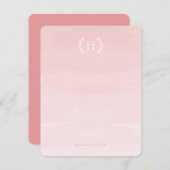 水彩ピングラデーションク個人用文房具 ノートカード (正面/裏面)