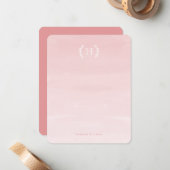 水彩ピングラデーションク個人用文房具 ノートカード (正面/裏面インサイチュ)