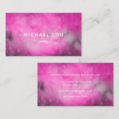 水彩ピン芸術的ク 名刺 (正面/裏面)