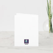 水彩ピーコ絵を描ックサンキューノートカード  ノートカード (裏面)