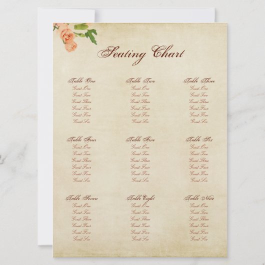 水彩ピーチカーネーションコーナーズ 招待状 (裏面)