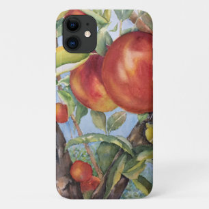 水彩ピーチツリーオーチャードフルーツハーベストケース – iPhone 11 ケース