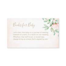 水彩ピーチバラ赤ちゃんシャワー予約リクエスト