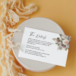 水彩ピーチピンクウェディング情報詳細 エンクロージャーカード