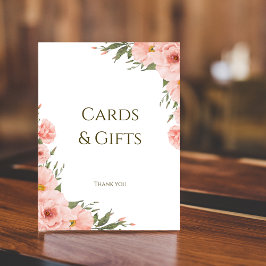 水彩ピーチフローラカスタマイズ可能ポスター ポスター