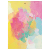 水彩ピ絵を描ンククイエローブルーパステル クリップボード (裏面)