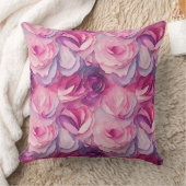 水彩ピ鮮やかク絵を描ク春の花 クッション (ブランケット)