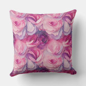 水彩ピ鮮やかク絵を描ク春の花 クッション (裏面)
