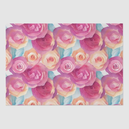 水彩ピ鮮やかク絵を描ク春の花 薄葉紙 (正面)