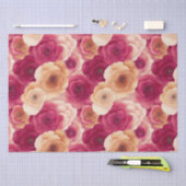 水彩ピ鮮やかク絵を描ク春の花 薄葉紙 (クラフト)