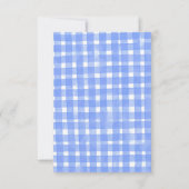 水彩ファッションガールパーソナライズされた サンキューカード (裏面)