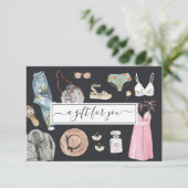 水彩ファッションデザイン |商品券 (スタンド正面)