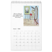 水彩ファッションファンタジーズバイMHHR 2025カレンダー カレンダー (3月 2026)