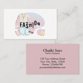 水彩ファッション設計者 名刺