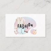 水彩ファッション設計者 名刺 (正面)