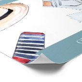 水彩ファッション販売 ポスター (角)