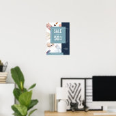 水彩ファッション販売 ポスター (ホームオフィス)