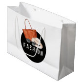 水彩ファッション ラージペーパーバッグ (正面アングル)