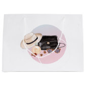 水彩ファッション ラージペーパーバッグ (正面)