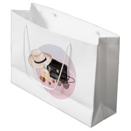 水彩ファッション ラージペーパーバッグ