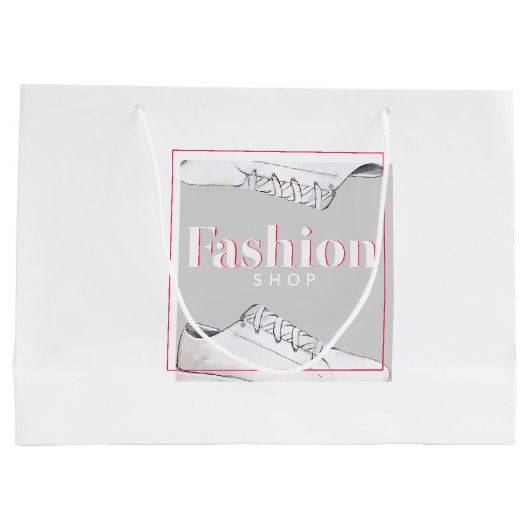 水彩ファッション ラージペーパーバッグ (裏面)