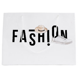 水彩ファッション ラージペーパーバッグ