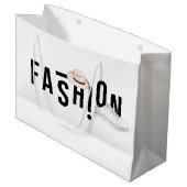 水彩ファッション ラージペーパーバッグ (正面アングル)