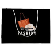 水彩ファッション ラージペーパーバッグ (裏面)