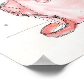 水彩ファッション |後買で泣く ポスター (角)