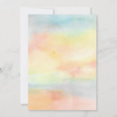 水彩ファミリーツリー 洗礼 名付け親 招待状 (裏面)