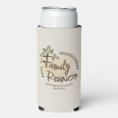 水彩ファミリ懇親会スクリプトツリー名年 スリム缶クーラー (Seltzer正面)