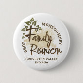 水彩ファミリ懇親会スクリプトツリー名 缶バッジ (正面)