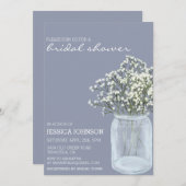 水彩ファンシーなベイビーズブレスのウェディングシャワー 招待状 (正面/裏面)